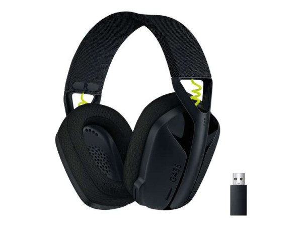 LOGITECH G435 LIGHTSPEED Wless Gaming HeadsetBLCK 981-001050