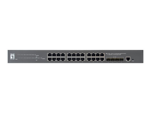 LEVELONE LEVEL ONE Switch 28x GE GTP-2871      4xGSFP     400W 24xPoE