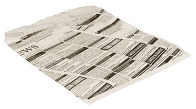 PAPSTAR Hamburger-Tüte "Newsprint", 160 x 180 mm
