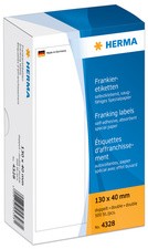 HERMA Frankier-Etiketten, 130 x 40 mm, einzeln, weiß