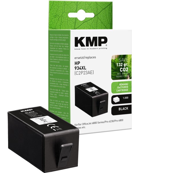 KMP KMP Tintenpatrone ersetzt HP 934XL (C2P23AE)