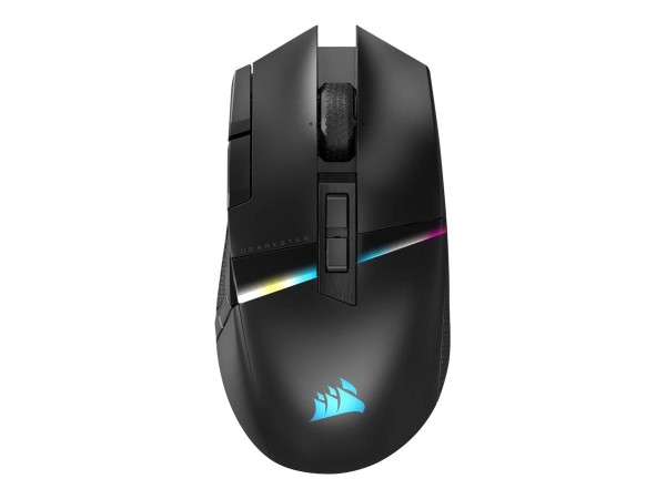 CORSAIR CORSAIR Darkstar Wireless Gaming Maus - kabellose MMO/MOBA Gaming Maus mit 15 programmierbaren Taste