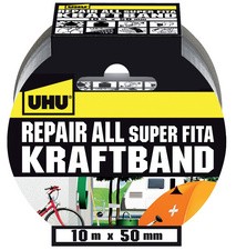 UHU Kraftband Repair all, (B)50 mm x (L)10 m, silber