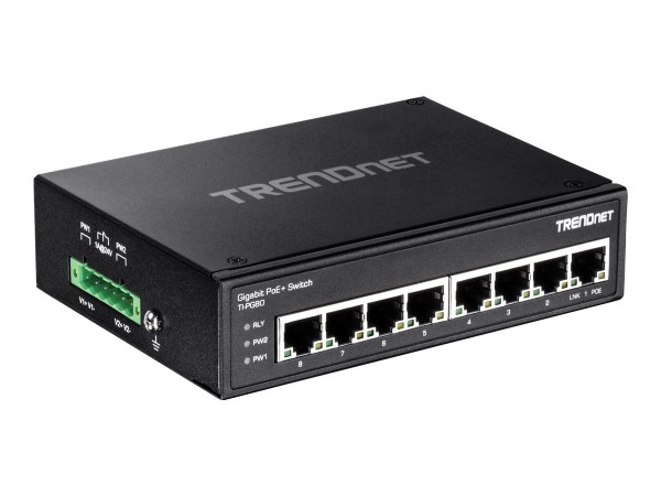 TRENDNET 8-PORT HARDENED IND. GIGABIT TI-PG80