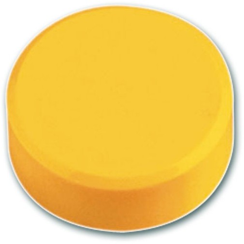 MAUL Haftmagnet, rund, Durchmesser: 20 mm, Höhe: 8 mm, gelb