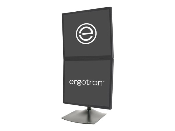 ERGOTRON DS 100 Konfiguration zwei Monitore vertikal schwarz 33-091-200