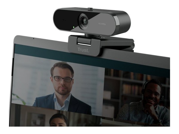 TRUST TW-200 ECO Full HD-Webcam 1920 x 1080 Pixel Standfuß, Klemm-Halterung 24734