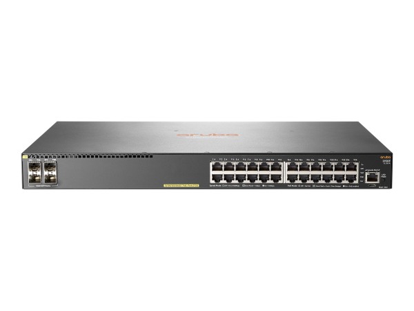 HP ENTERPRISE HP ENTERPRISE HPE Aruba 2930F Switch 24G 4 SFP Ports PoE+ Layer 3 VSF Stacking RIP Routing Access OS