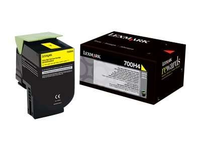 LEXMARK 700H4 Gelb Tonerpatrone LCCP 70C0H40