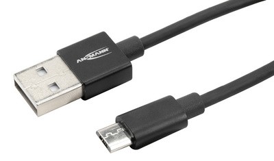 ANSMANN Daten- & Ladekabel, USB-A - Micro USB-B, 2.000 mm