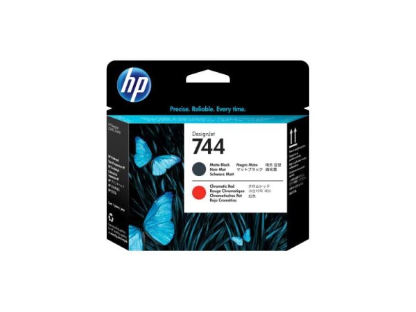 HP 744 Schwarz, Chromatic Red Druckkopf F9J88A
