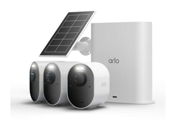 ARLO Ultra 3 Security Camera 3-cam kit + Solar Panel VMC5350-111EUS