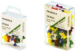 WEDO Pinnwand-Nadeln, farbig sortiert, in Großpackung