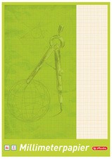herlitz Millimeterpapier-Block DIN A4, 80 g/qm, 25 Blatt