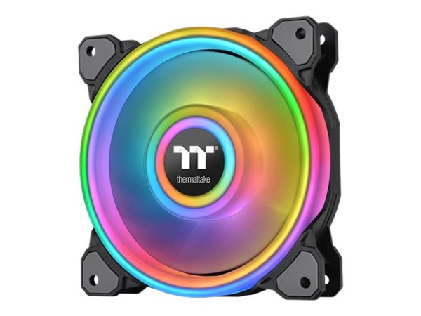THERMALTAKE Riing Quad 12 RGB PWM bk 120x120x25mm | Single Pack (no control CL-F088-PL12SW-C