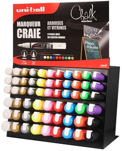 uni-ball Kreidemarker Chalk, 63er Display