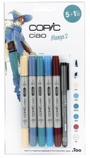 COPIC Marker ciao, 5+1 Set "Manga 2"