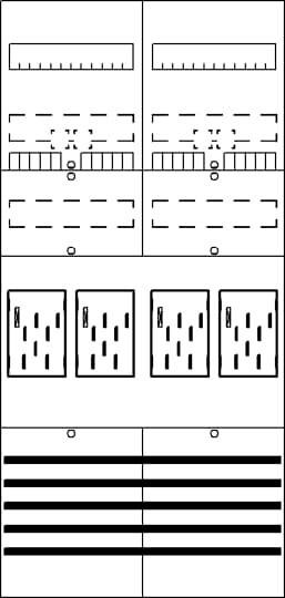 ABB ABB Striebel Zählerfeld 7RE 4Z BF27C4 vorverdrahtet m.BKE-I 2CPX054123R9999