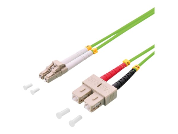 LOGILINK LWL Patchkabel, LC-Duplex - SC-Duplex, OM5, 20,0 m LC-Duplex Steck FP5LS20