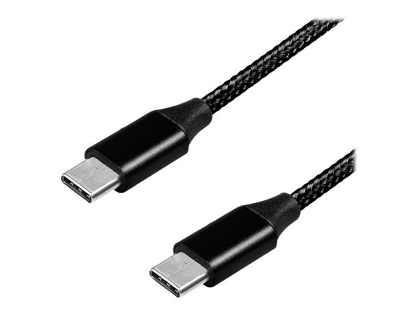 LOGILINK LOGILINK USB 2.0 Kabel, USB-C zu USB-C, schwarz, 0,3m