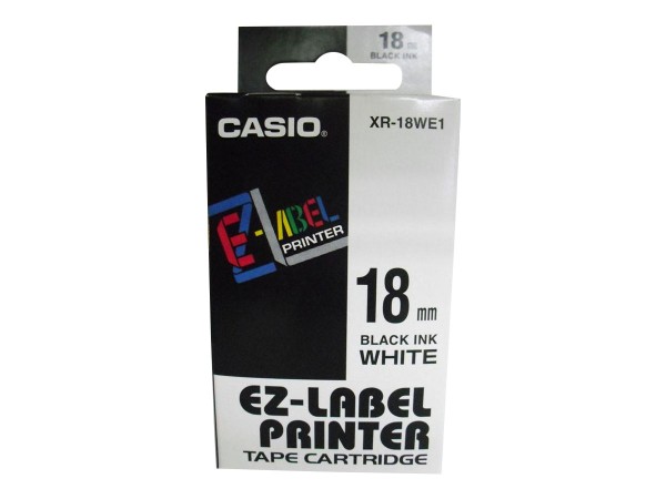 CASIO Black on White 1 Pack XR12WE1