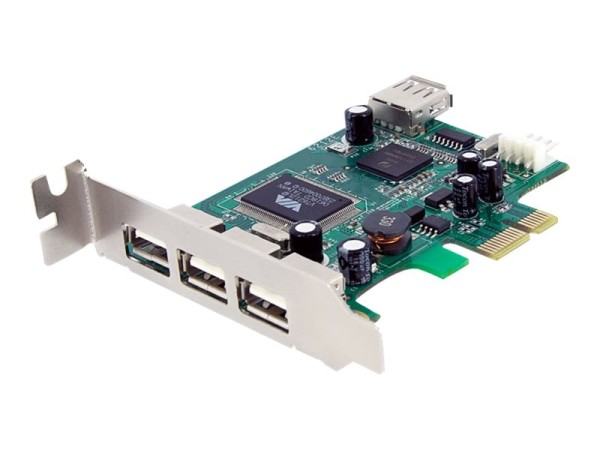 STARTECH.COM 4 Port USB 2.0 PCI Express Low Profile Schnittstellenkarte PEXUSB4DP