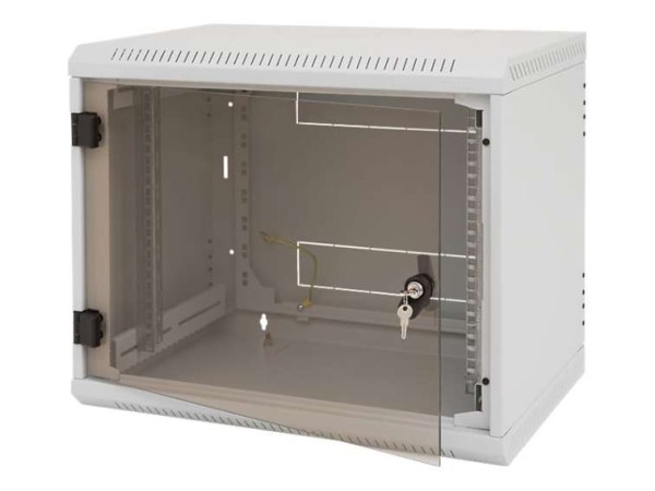 TRITON - 19"" Wandschrank einteilig 18HE/395mm Vollglastür RBA-18-AS4-CAX-A1