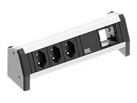 BACHMANN BACHMANN Steckdosenleiste Desk 3xCH 1xAbdeckung mi