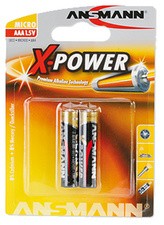 ANSMANN Alkaline Batterie "X-Power", Micro AAA, 2er Blister