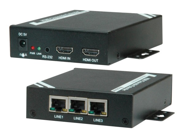 ROLINE ROLINE HDMI Extender über TP, Cat.5/6, kaskadierbar, 100m