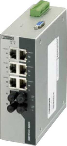 PHOENIX CONTACT PHOENIX CONTACT Industrial Ethernet Switch FL SWITCH 3006T-2FX ST Anzahl LWL Ports: 2 Anzahl Ether