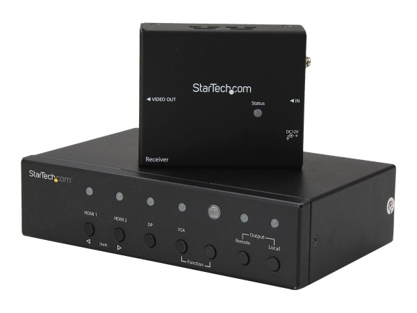 STARTECH.COM Multi-Input HDBaseT Extender mit eingebautem Switch STDHVHDBT