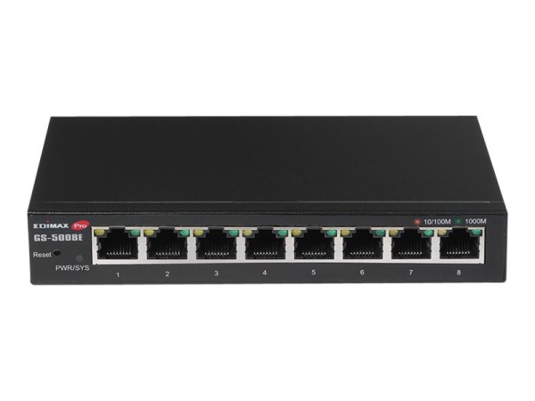 EDIMAX Gigabit Ethernet 8 Port Web Smart Switch Einfache Verwaltung und Erw GS-5008E