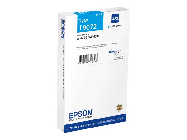 EPSON WF-6xxx Ink Cartridge CY XXL C13T90724N
