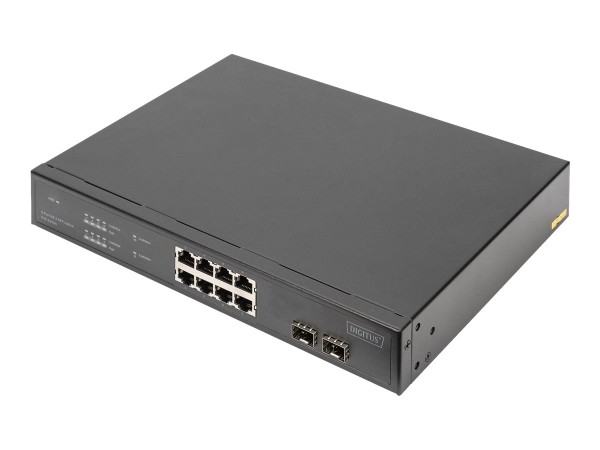 DIGITUS KVM Switch 8-Port 4K 2xSFP 8xPort schwarz DN-95341-1