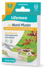 Lifemed Kinder-Wund-Pflaster "Farmtiere", 500 mm x 60 mm