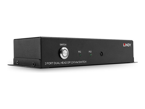 LINDY LINDY 2 Port Dual Head DisplayPort 1.2, KVM Switch