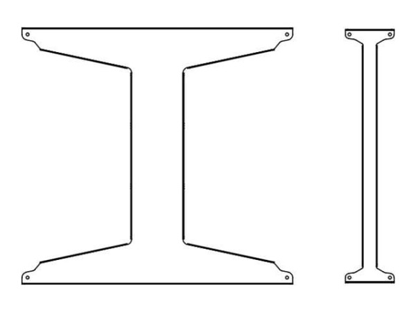 B-TECH Schablone für 46? Display für BT8312-SP461/B BT8312-SP461/B