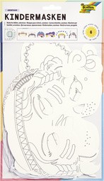 folia Kindermasken "Themen", aus Pappe, 6 Motive sortiert