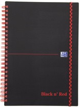 Oxford Black n' Red Collegeblock, DIN A5, kariert, PP