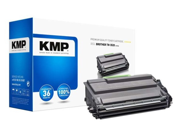 KMP Toner Brother TN3520/TN-3520 black 20.000 S. B-T102 remanufactured 1263,3700