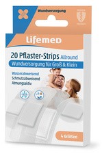 Lifemed Pflaster-Strips "Allround", halbtransparent, 20er
