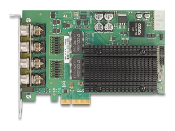 DELOCK DELOCK PCI Express x4 Karte/4x M12 Gigabit LAN PoE