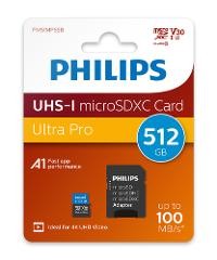 PHILIPS PHILIPS MicroSDXC Card     512GB Class 10 UHS-I U3 incl. Adapter