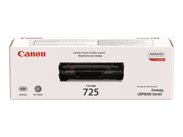 CANON CRG 725 Schwarz Tonerpatrone 3484B002