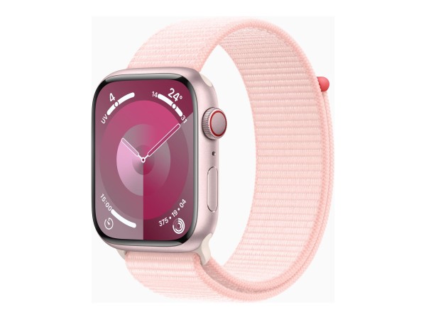 APPLE Watch Series 9 GPS + Cellular 45mm Pink Aluminium Case with Light Pin MRMM3QF/A