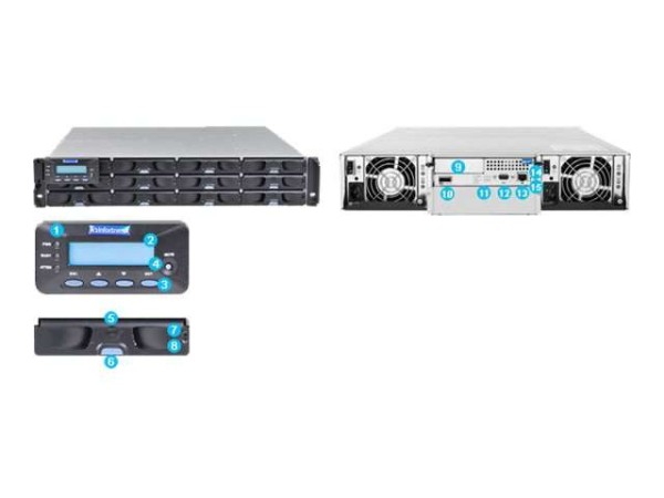 INFORTREND EonStor ESDS3012GE DS3000 2U/12bay Single-ctrl DS3012G0E000B-8B30