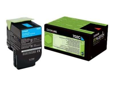 LEXMARK 702C Cyan Tonerpatrone LCCP, LRP 70C20C0
