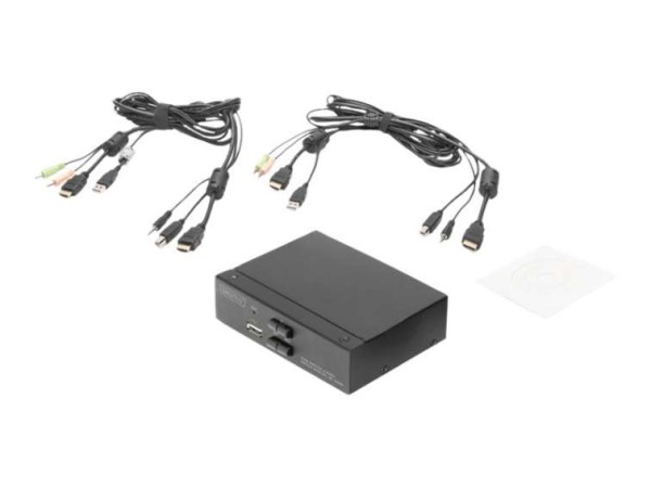 DIGITUS DS-12870 2-Port KVM-Switch Single-Display DS-12870