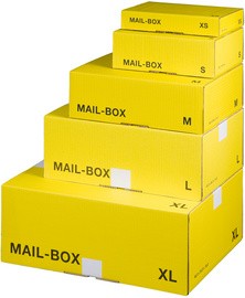 SMARTBOXPRO Paket-Versandkarton MAIL BOX, Größe: XS, gelb